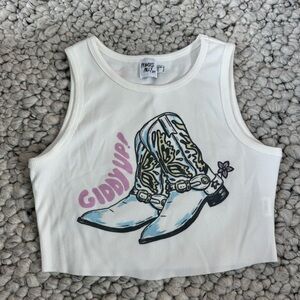 Princess Polly White Ribbed Tank Top